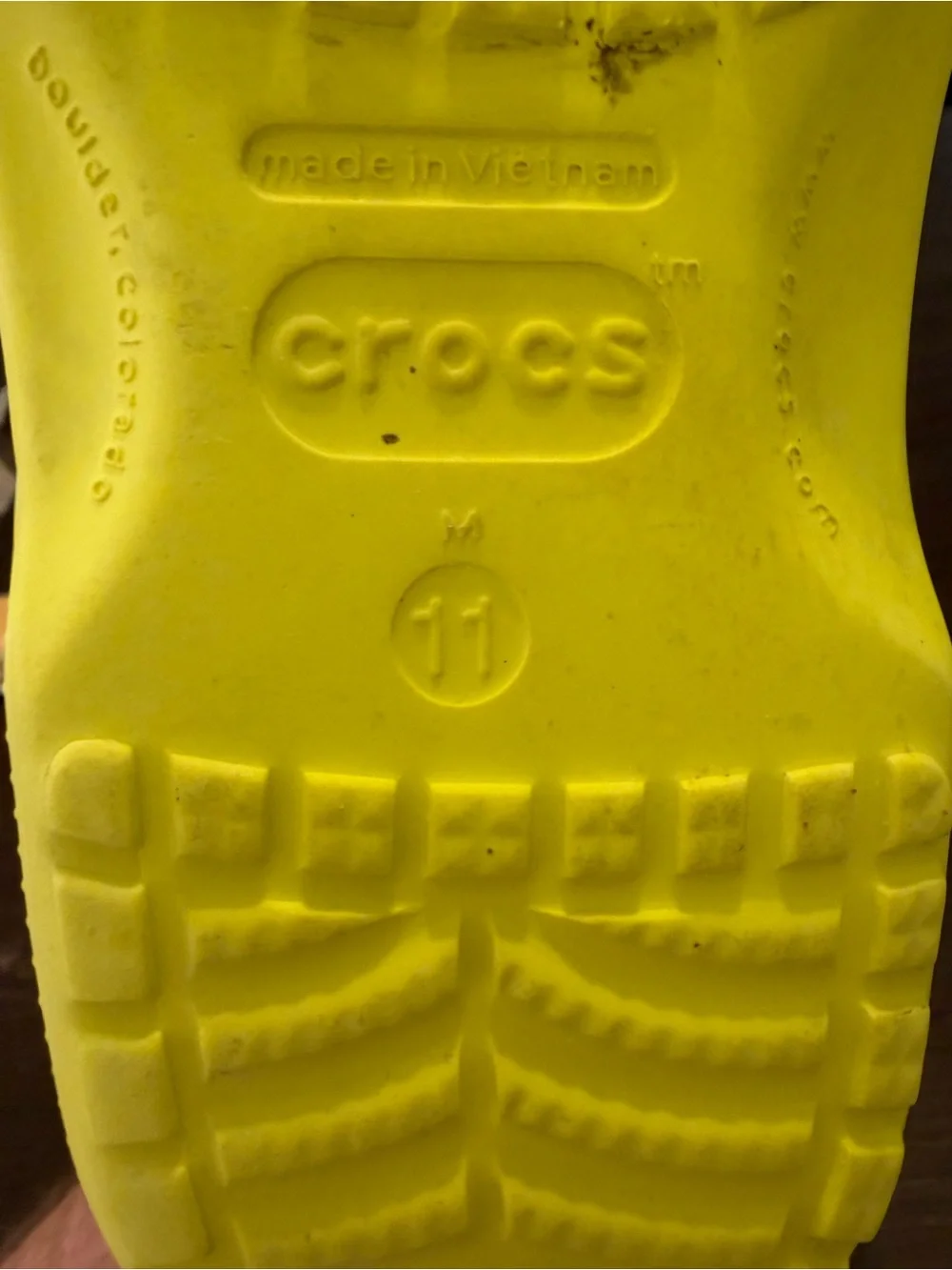 CROCS bright yellow